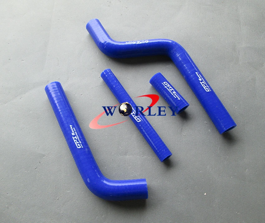Manguera de radiador de silicona para Yamaha YZ125 1996-2001 1997 1998 1999 2000 2001 AZUL Foto 2 de 4