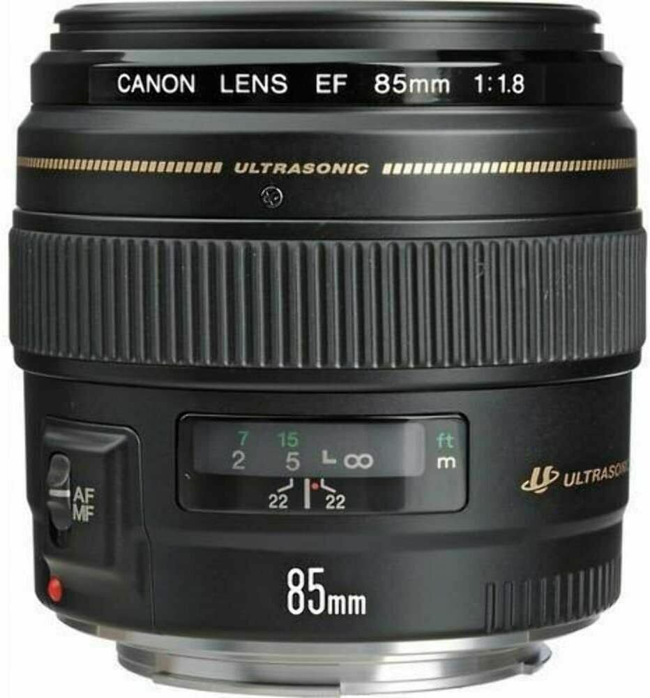 Canon EF 85mm USM Lens Black