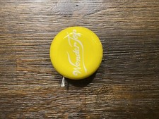VINTAGE METAL WONDER TOP MADE IN JAPAN YELLOW YOYO YO-YO TOY