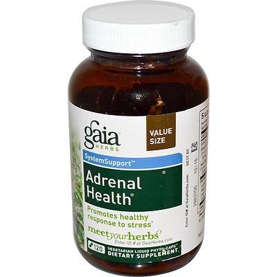Nebennierengesundheit, 120 pflanzliche flüssige Phyto-Kappen - Gaia Kräuter 
