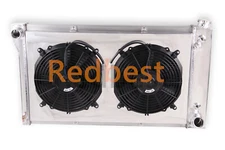 4Row Alu Radiator+Shroud+12"Fan For 1967-72 71 Chevy GMC C/K 10 20 30 Truck 4.8L
