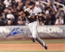 CLINT BARMES #12  PITTSBURGH PIRATES  SIGNED 8X10 PHOTO