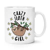 VerrüCkte Faultier MäDchen Stars 284Ml Becher Tasse Lustiger Witz Tiere Faul