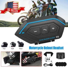 Wireless Bluetooth Helmet Headset Speaker Headphone Mic for Motorcycle Handsfree