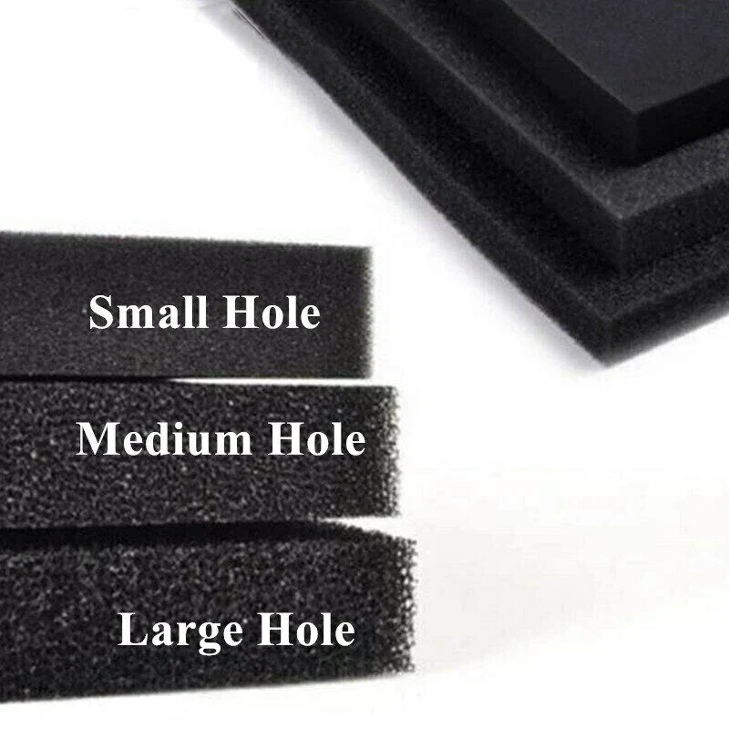 50cmx50cmx4cm Black Filtration Foam Aquarium Fish Tank Biochemical Filter Sponge - Image 2 of 4