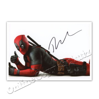 Ryan Reynolds  Deadpool   -   Autogrammfoto  / Autograph [K3]