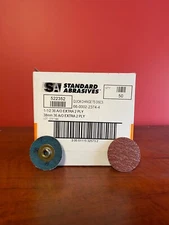 Standard Abrasives | 522352 | Quick Change Disc  1-1/2" AO 36 Grit | 50 Pack