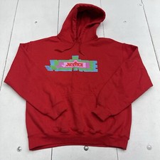 Justin Bieber Red Justice Tour Pullover Felpa con Cappuccio Unisex Adulto Taglia Media