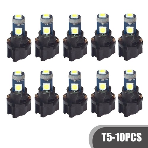 10pcs T5 Car Auto 3SMD 3030 Wedge LED Light Bulbs Lamp Dash Board Instrument - Picture 11 of 12
