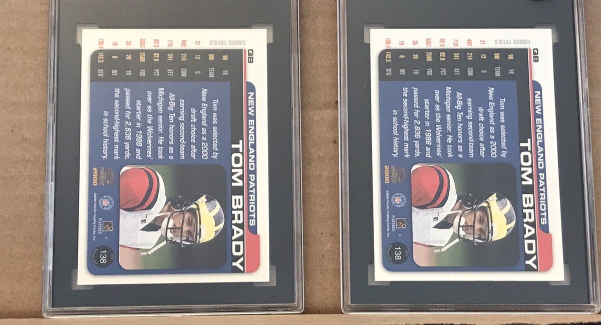 2000 pacific paramount 138 Tom Brady RC lot. Graded SGC 8.5 & 8 | eBay
