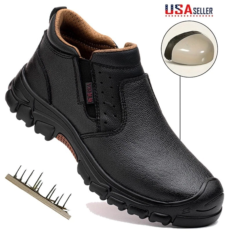 Composite Toe Safety Shoes Waterproof Men Work Shoes Hiking Protective Boots New