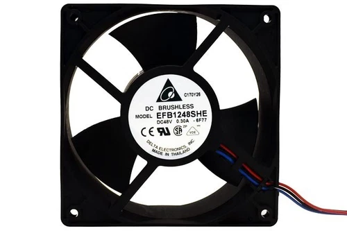 Delta 48V High Speed Axial Fan EFB1248SHE 120x120x38MM 3-Wire Tach Output Sensor