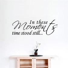 Vinyl Decal Wall Decor - In These Moments Time Stood Still (Customize w/ Names)