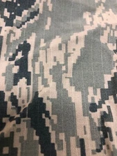 ABU AIR FORCE TIGER STRIPE CAMOUFLAGE FABRIC  NY/CO TWILL RIPSTOP 61" WIDE 