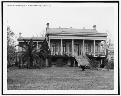 Old plantation villa St Charles St Saint Charles Avenue New c1900 Old Photo