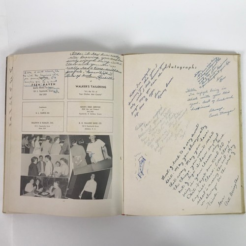 1956 Asheboro High School Yearbook NC ASH-HI-LIFE 1950s Fashions 50s - Picture 10 of 11