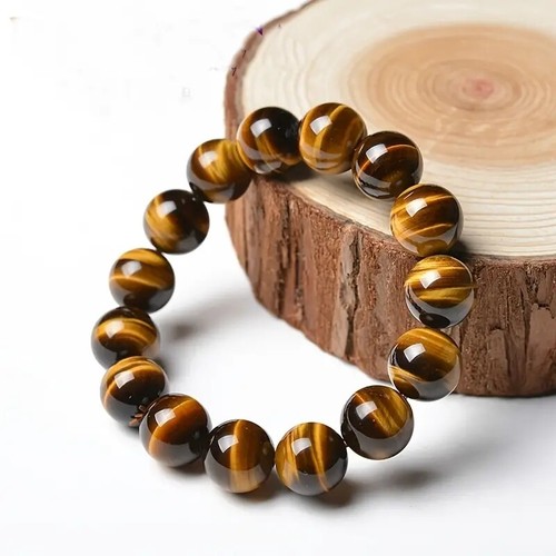 1/3Pcs Natural Tiger Eye 10Mm Beads Bracelets Blue Brown Red Elastic Bracelets - Picture 2 of 12