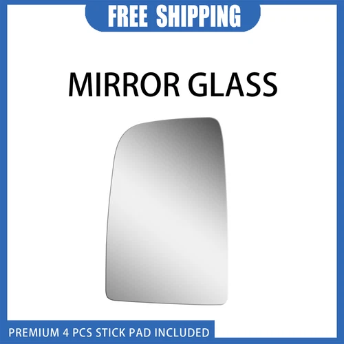 Mirror Glass For 06-09 Dodge Sprinter 2500 3500 Driver Left Side Convex+Adhesive