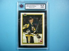 1990/91 BOWMAN TIFFANY NHL HOCKEY CARD #208 KEVIN STEVENS ROOKIE RC KSA 9.5 NGM