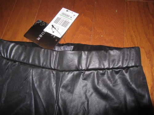 Entrepierna S 30" ❤️ CHINA ❤️ PANTALONES NUEVOS DE LUJO NEGROS ❤️ LEGGING TIPO CUERO - Imagen 2 de 3