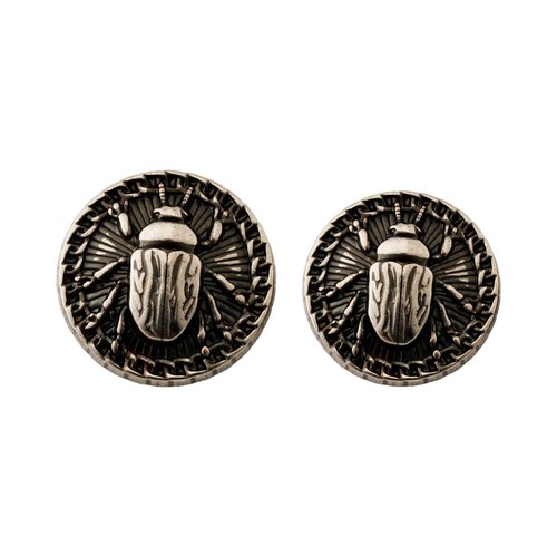 Beetle Pattern Metal Decorative Button, Vintage Style for Clothing & Crafts DIY - Picture 5 of 10