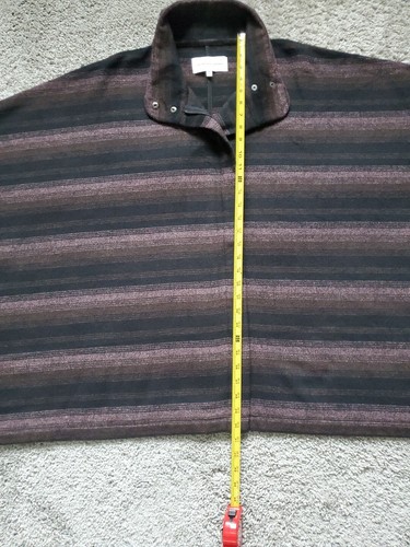 Cupcakes and Cashmere Full Zip Poncho Purple Size Medium 42x30- Style# CG42064 - Picture 7 of 11