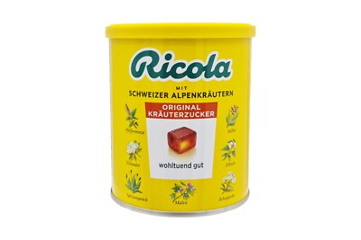 2x tins RICOLA Natural Herbs 🍬 Swiss cough throat drops lozenges