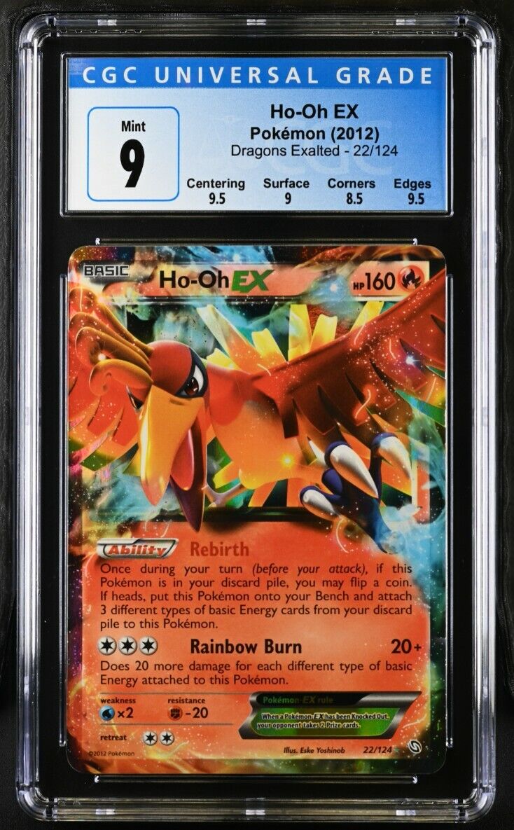 Pokemon TCG English Ho-Oh EX 22/124 Dragons Exalted LP