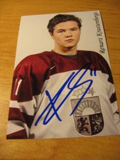 Renars Krastenbergs - Latvia -  SIGNED PHOTO - de