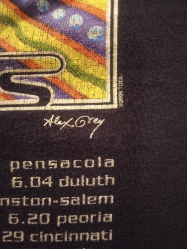 TOOL Band T-shirt 2007 Tour Alex Grey Rare 10,000 Days Bardo Being LA Large - Picture 12 of 15
