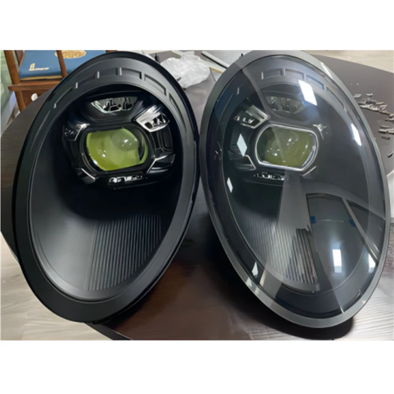 Headlight Assembly Upgrade Front Lamp Set For Porsche 911 2012-2018 Pair 2020 - image 2 of 4