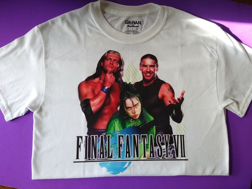 Final Fantasy 7 white t-shirt funny 