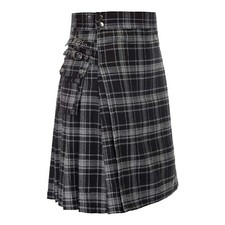 Mens Scottish Kilt Traditional Skirt Metal Classic Retro Traditional Kilt