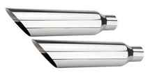Angle Cut Exhaust Tips 2.25" Inlet / 3.5" Outlet / 18" Long
