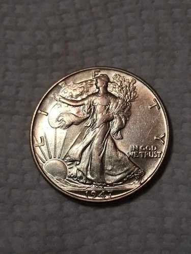 1947 Walking Liberty Half Dollar In EF Condition In My Opinion. #467