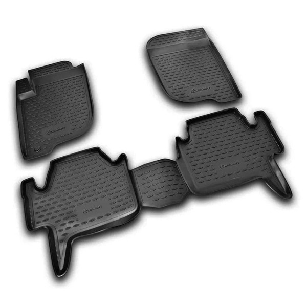 Gummi-FußMatten Mitsubishi Pajero Sport 2008-2012 Novline Passgenau Auto Set-image