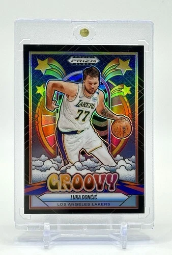 2024-25 Panini Prizm Black - Groovy Luka Doncic #14 SSP 🔥 Fresh Mint