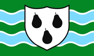 Worcestershire Flag Self Adhesive Vinyl Sticker