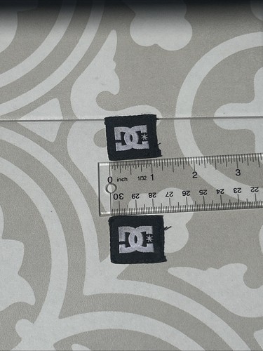 DC Comics Fabric Patch Lot Of 2 Sew On  Logo Patch Black White Superhero