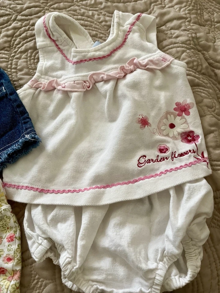 Винтажная коллекция для девочки 6-9 месяцев 4 предмета верх и 3 низа - Изображение 2 из 4