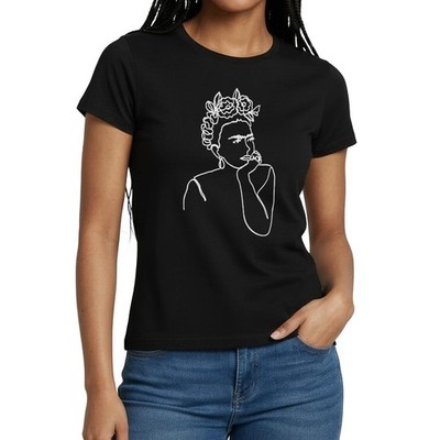 Frida Kahlo Zeichnung Weiß Frauen T-Shirt