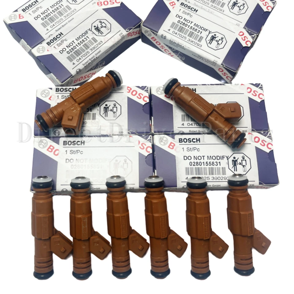 30LB Fuel Injectors Set 8 Bosch Ford Mustang Upgrade 4.6 5.0 Upgrade Foto 3 de 4