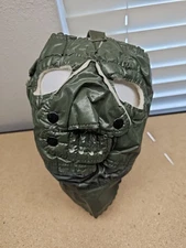Vtg Navy Facemask Extreme Cold Weather USN Olive Green 207 NOS Riddler Mask (B7)