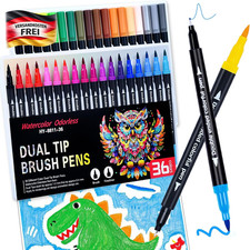 36 Farben Dual Brush Pen Set Filzstifte Pinse...