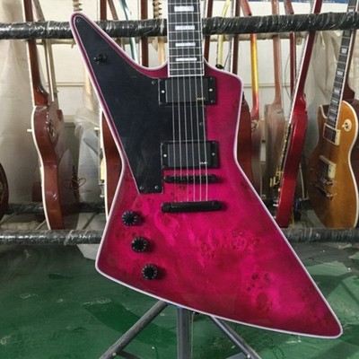 Explorer Electric Guitar Rosemood Fretboard Black Hardware HH Pickup Left-Handed