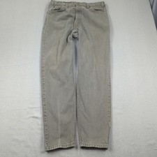 Vintage Levis 550 Jeans Mens 36x32 Gray Orange Tab 90s Made in USA
