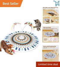 Chargeable Cat Toy 3in1 Hide Seek Interactive Electronic for All Breeds