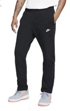 Nike Sportswear Men's Open Hem Club Fleece Pants Black BV2707-010 Size Large