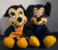 VTG California Stuffed Toys Walt Disney Mickey Minnie Mouse 15 in Plush Figure