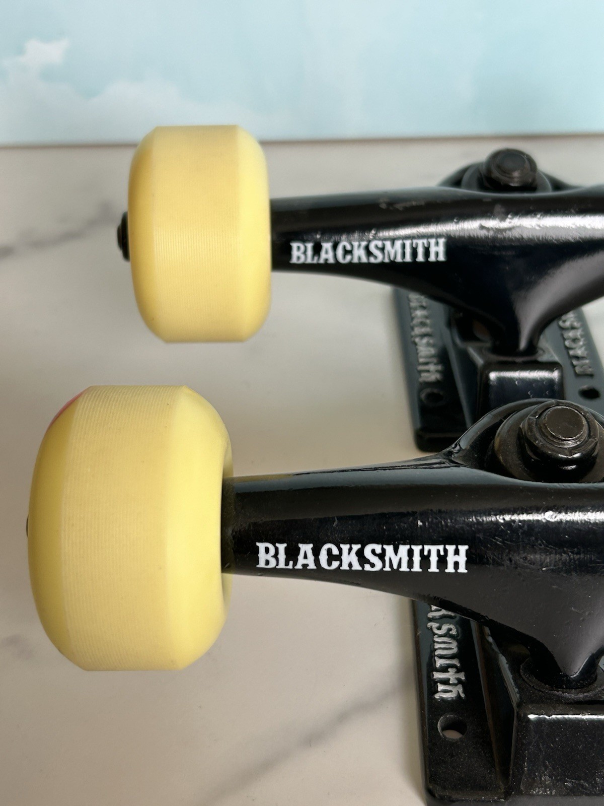 Blacksmith Skateboard Skate Trucks, ATMclick Wheels, ABEC 5 Bearings